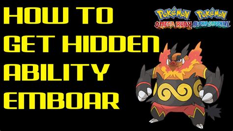 how to get hidden ability oras